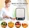 Royalpolar Food Scale, Multifunction Digital Kitchen Scale High Accuracy Electronic Food Weight With Large LCD Display, Stainless Steel Platform, Ultra Slim, From 11Lb/5Kg Up To 33Lb/15Kg (Black, 10)