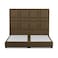 In House Berlin Linen Bed Frame - Queen - 200x160cm - Brown