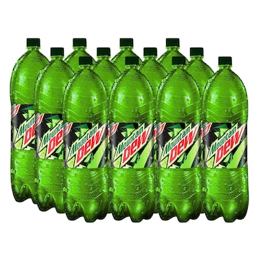 Mountain Dew, Carbonated Soft Drink, Plastic Bottle, 1L x 12