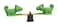 Rbwtoys New Outdoor Spring Rider Seesaw With Crocodile Face 2 Kids Seat, Playset For Kids RW-15256 200&times;50&times;90cm