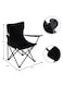 ALSAQER-Camping Chair/Picnic chair/Out Door Chair  Hand Support with Cup Holder with Carry Bag(Black)