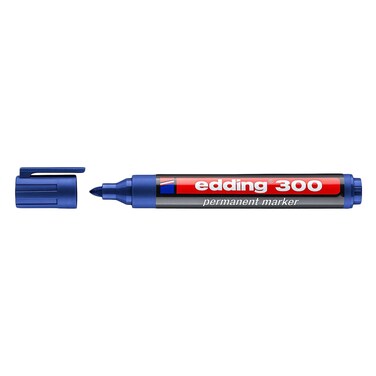 EDDING 300 BLUE PERMANENT MARKER