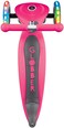 Globber Junior Foldable Lights Scooter Neon Pink 437-110