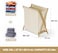 Cozy Nest 97L Wooden Laundry Basket for Dirty Clothes.Portable X Frame Freestanding Toilet Sorter Cart Organizer for Toys and Bathroom Towels Blankets (Beige)