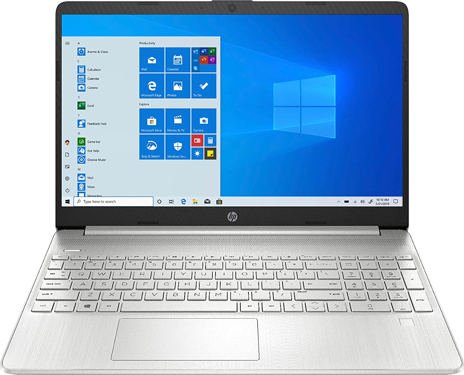 HP 15.6&quot; Full HD (1920 X 1080) Laptop, Intel Core i5-1135G7, 8GB RAM, 256GB SSD, Windows 10 Home, Natural Silver