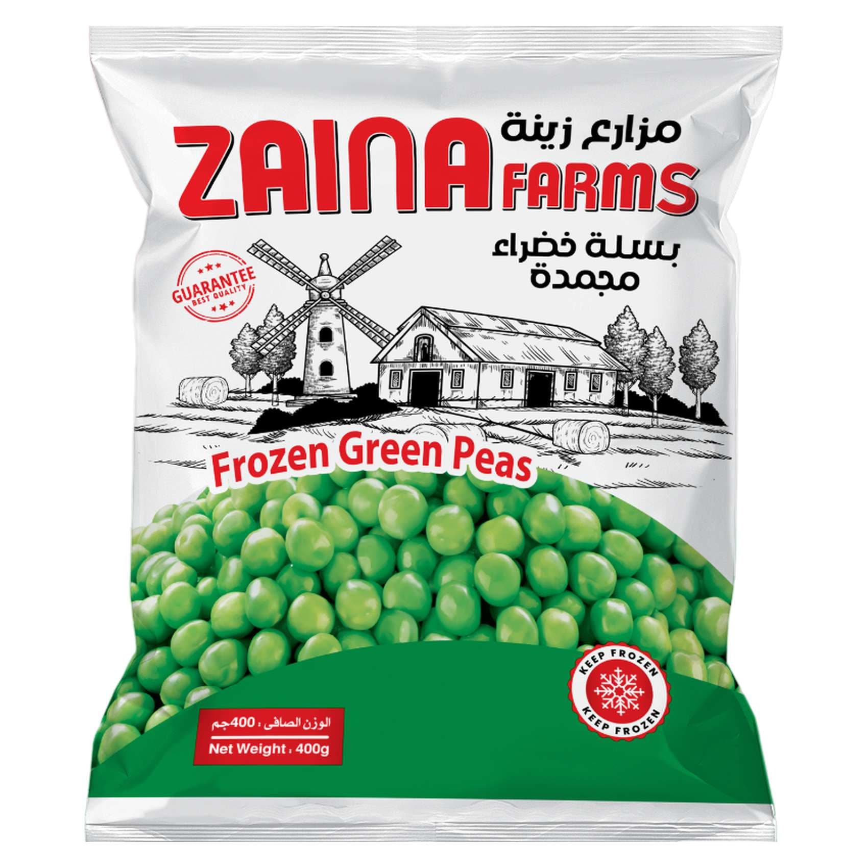Buy Zaina Farms Frozen Green Peas 400g Online | Carrefour UAE