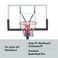 YALLA HomeGym Adjustable Height 7.5 to 10ft Portable Basketball Hoop, 44 Inch Backboard