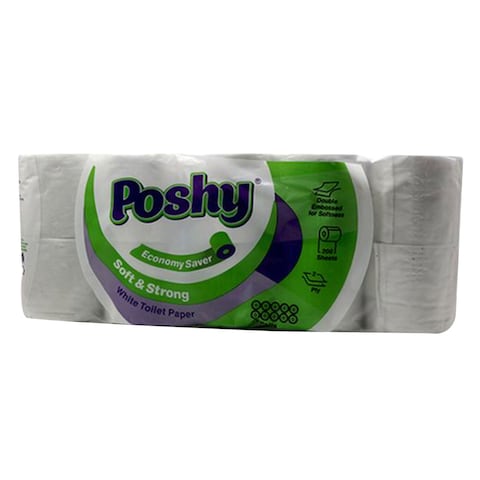 Poshy Economy Toilet Tissue Roll 10 Pack