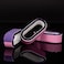 T4B Mimo 3 Sided Oval Cosmetic Tool Purple Nail Buffer Block Manicure Pedicure, 3 Ways In One Block