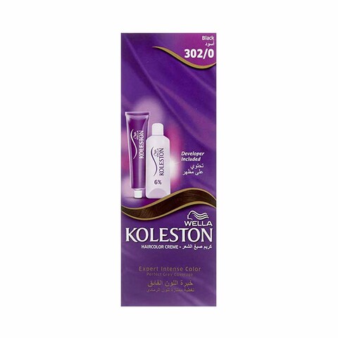 Wella Koleston Hair Color Cream 302/0 Black 100ML