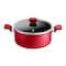 Tefal Expert Stewpot with Glass Lid - Size 26 - Red