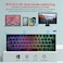 HXSJ 61 KEYS WIRELESS GAMING DUAL MODE BACKLIGHT MECHANICAL FEEL MEMBRANE KEYBOARD (L500 Black)