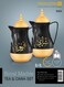 ROYALFORD 2-Piece Royal Marble Tea And Cawa Set Black/White/Gold 1L