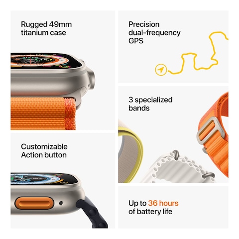Apple Watch Ultra GPS + Cellular 49mm Yellow-Beige Trail