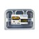 Hotpack Black Base 4 Compartment with Lid, 5 Pieces