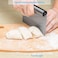 GulfDealz Kitchen Edge Smoother and Multi-functional for Flour, Pastry, Ice-cream, Pizza Dough and Cake Scraper Cutting Tool (15 Centimetre), Stainless Steel Material - Silver…