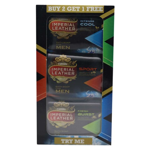 Cussons Imperial Leather Limited Bath Soap For Men 175g x Pack of 3 Value Pack