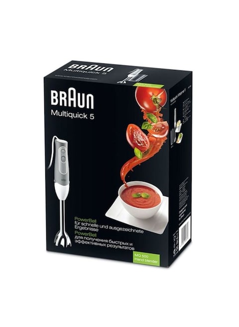 Braun Hand Blender 600W MQ 500 Grey/White/Silver