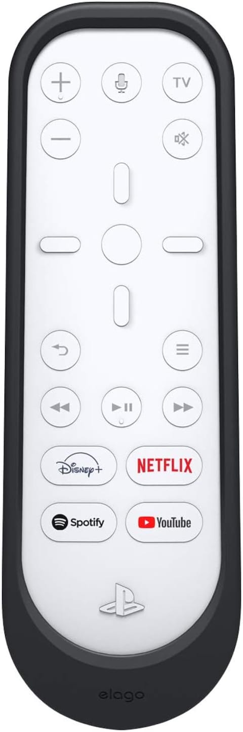 elago Silicone Remote Case Compatible with Playstation 5 Media Remote Cover Durable Silicone Construction, Slim and Ergonomic Design, Drop Protection - Black