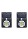 Generic 2-Piece Solar Powered Cob Led Wall Light Multicolour 18650Mah