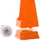 Royalford One Click Series Toilet Brush With Holder &ndash; Easy Storage With Comfortable Handle &ndash; Compact Design &ndash; Clears Clogged Toilets And Drains &ndash; Ideal For Home And Office Use - Orange, Rf2372