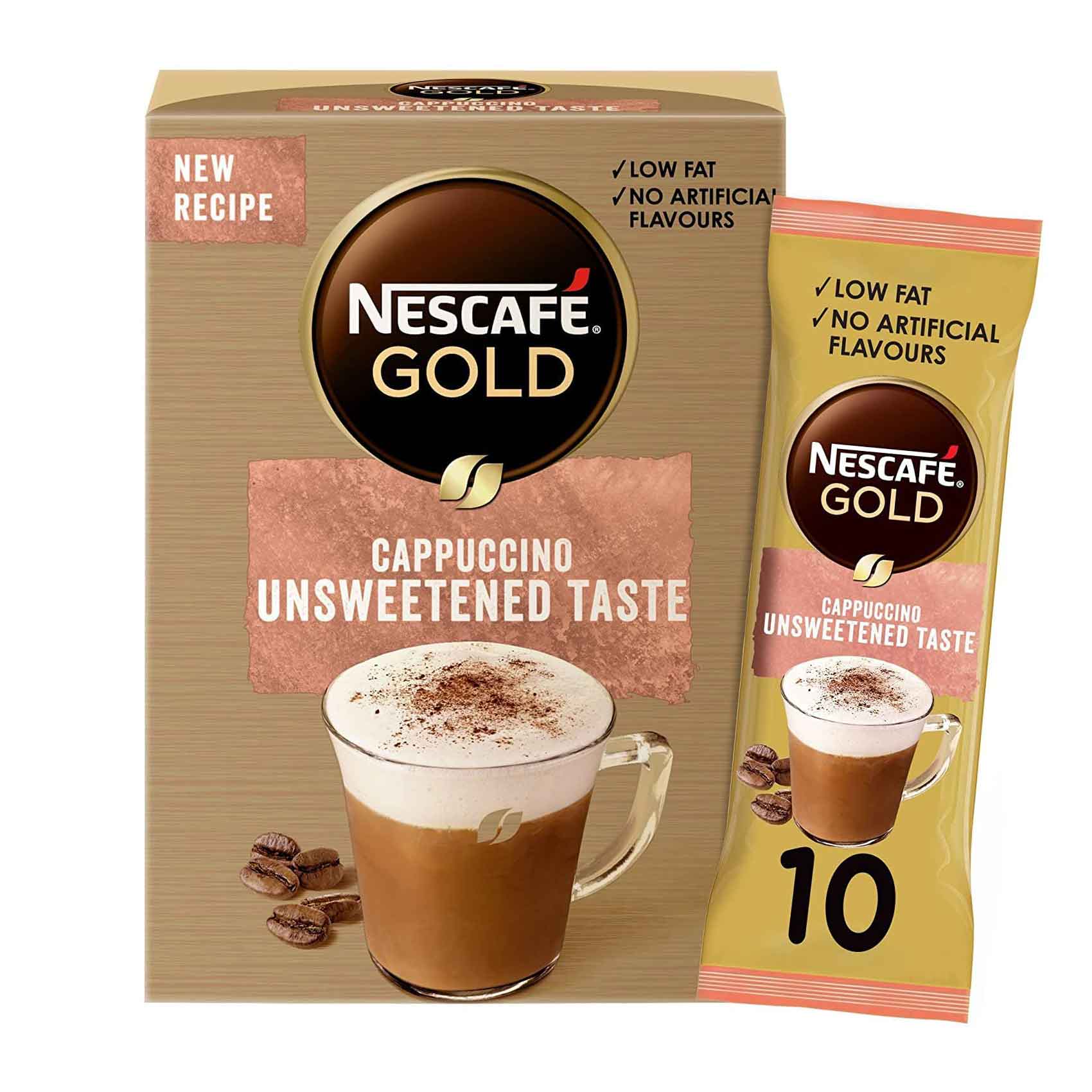 Nescafe Gold Cappuccino Unsweetened 14.2g&times; 10