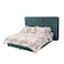 In House Geneva Velvet Bed Frame - King - 200x200 cm - Turquoise