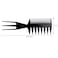 Generic-10 sets of hairdressing comb anti-static massage comb straight hair smooth hair comb environmental protection plastic hair comb wholesale custom black