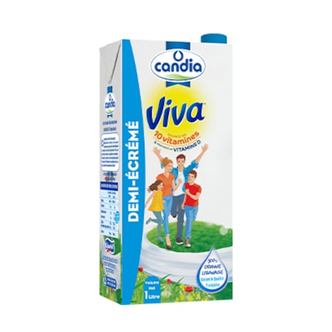 Candia Viva Milk Uht Demi Ecreme 1L