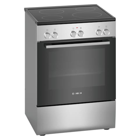 Bosch Series 2 Freestanding Electric Cooker, Stainless Steel, HKL060070M, Min 1 Year Manufacturer Warranty