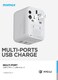 Momax UA11 1-World 3 Port AC Travel Adapter [20W]