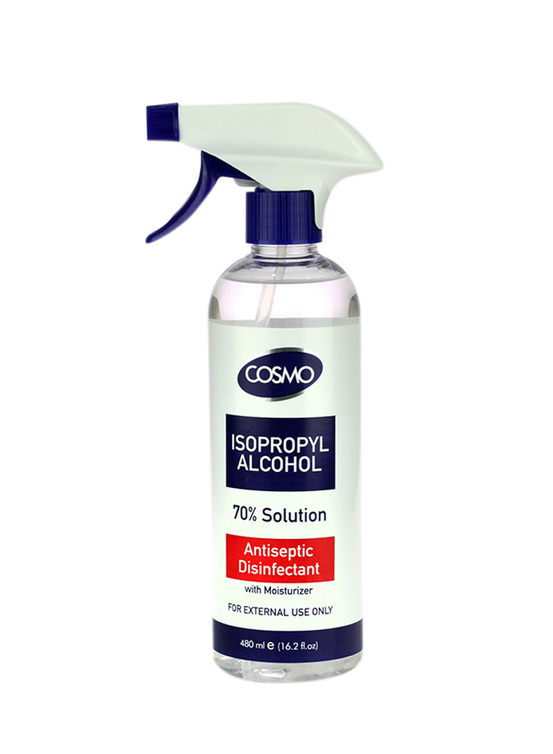 Isopropyl Alcohol 70% Solution Antiseptic Disinfectant With Spray - 480ml