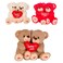 Cuddles Twin Teddy Bear Multicolour 20cm
