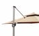 Oasis Casual 3x3m Aluminium Frame Khaki Color Umbrella With 60kg Marble Base