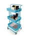 Almufarrej 3-Tier Utility Cart Light Blue