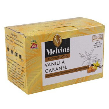 Melvins Vanilla And Caramel Tea Bags 25g