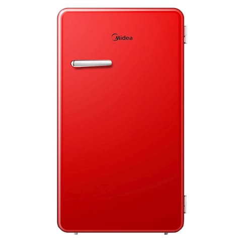 Midea Single Door Mini Refrigerator MDRD142SLE32 Red 93L