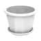 Cosmoplast Pot Hex 40Cm White