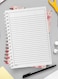 Lowha Spiral Notebook With 60 Sheets And Hard Paper Covers With Floral Design, For Jotting Notes And Reminders, For Work, University, School
