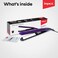 Impex Hs-302 Professional Hair Straightener With Ceramic Coating Plate And Lock Function, Violet/Black - Pack Of 1