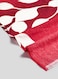 Rishahome 3-Piece Printed 180 TC Cotton Bedsheet Set Queen Size, Premium Collection, 1 Bedsheet+2 Pillow Cases, Cerise Red