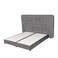 In House Geneva Velvet Bed Frame - King - 200x200 cm - Gray