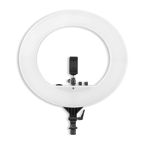 Selfie Ring Light with Tripod Stand, Dimmable Led Camera Ring Light and Phone Holder for Live Stream/Makeup/YouTube Video 12 inch