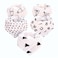 Little Story - Muslin Bandana Bibs - Set of 5 - Black &amp; White