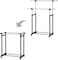 Leostar CD-1255 Double Garment Rack with Extendable Pipes