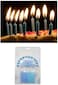 Generic Beautiful Happy Birthday Cake Topper Regular Candles -Blue Colour- (Pack Of 12 Unit)