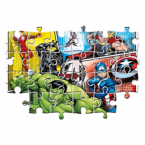 Clementoni 21605 Supercolor Marvel Avengers Puzzles Game 2 x 60 Pieces