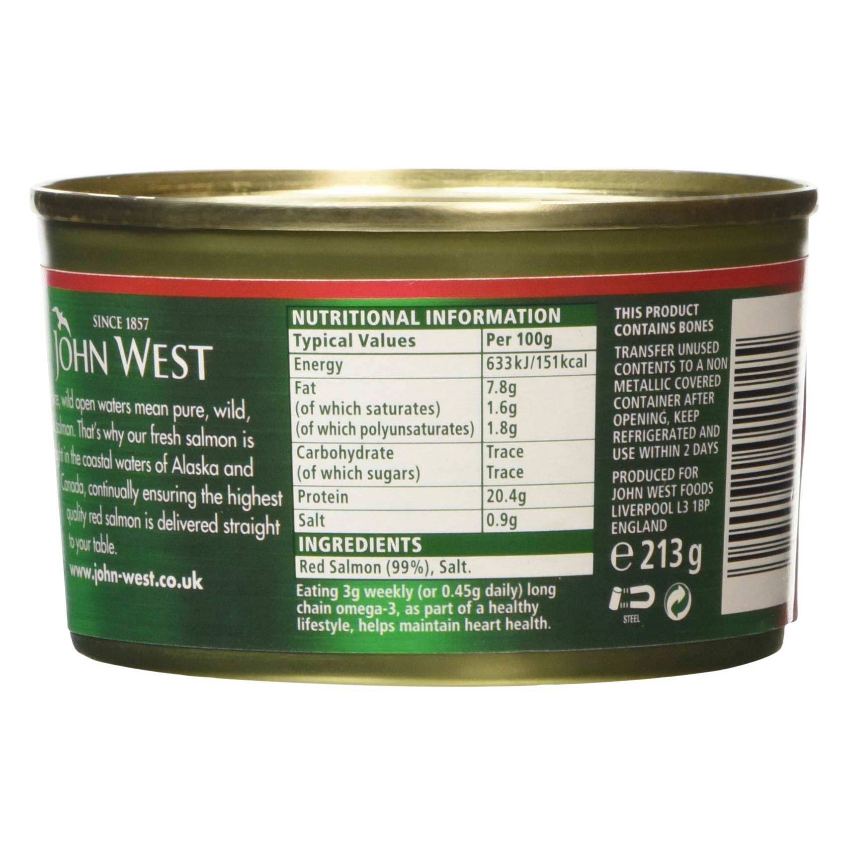 John West Wild Pacific Salmon213G  - Canned Fish