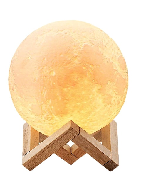 Generic 3D Printed LED Moon Light Lamp Cool White 13centimeter