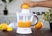 Geepas 25 Watt Citrus Juicer - Quick, Healthy, Nutritious Juices - Effortless Juicer With 2 Cones, Bi-Direction Twist, 1.2 Liter Capacity,